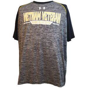 Under Armour‎ Vietnam Veteran T Shirt Mens XL Loose Fit Heat Gear Gray